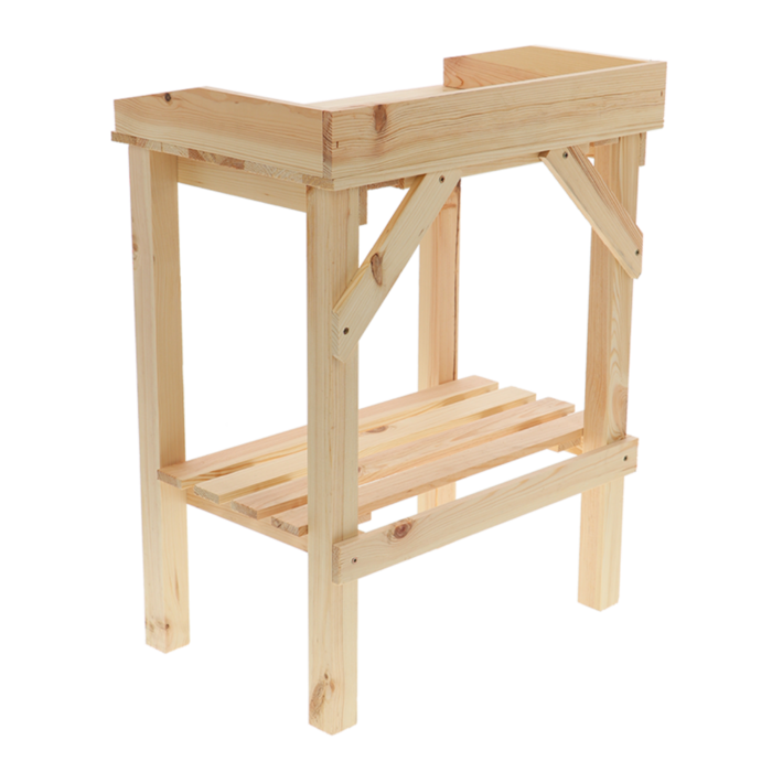 Esschert Design Table de rempotage Dutchlander en bois uni
