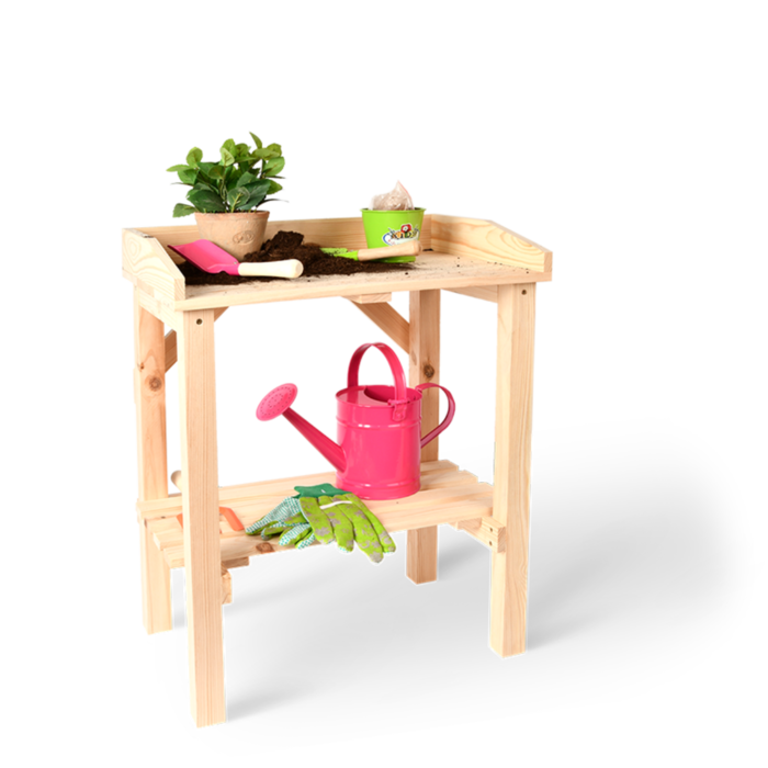 Esschert Design Kinderoppottafel blank hout