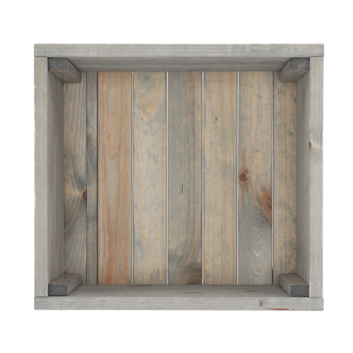 EDA Esschert Design - Houtenplantenbak - op wielen - 39x36x25cm