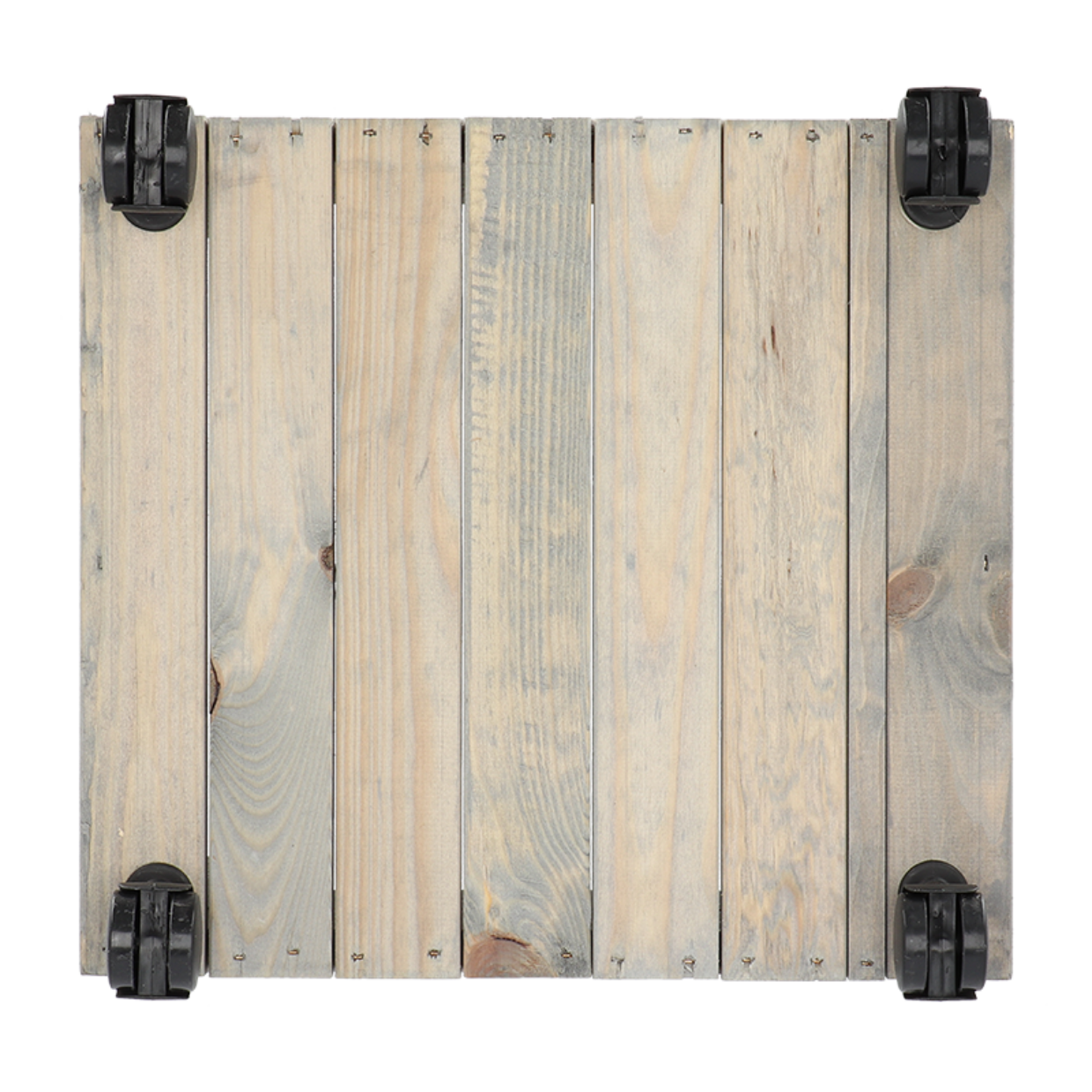 EDA Esschert Design - Houtenplantenbak - op wielen - 39x36x25cm