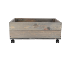 EDA Pflanzgefäß aus Holz auf Rädern 59 x 39 x 25 cm