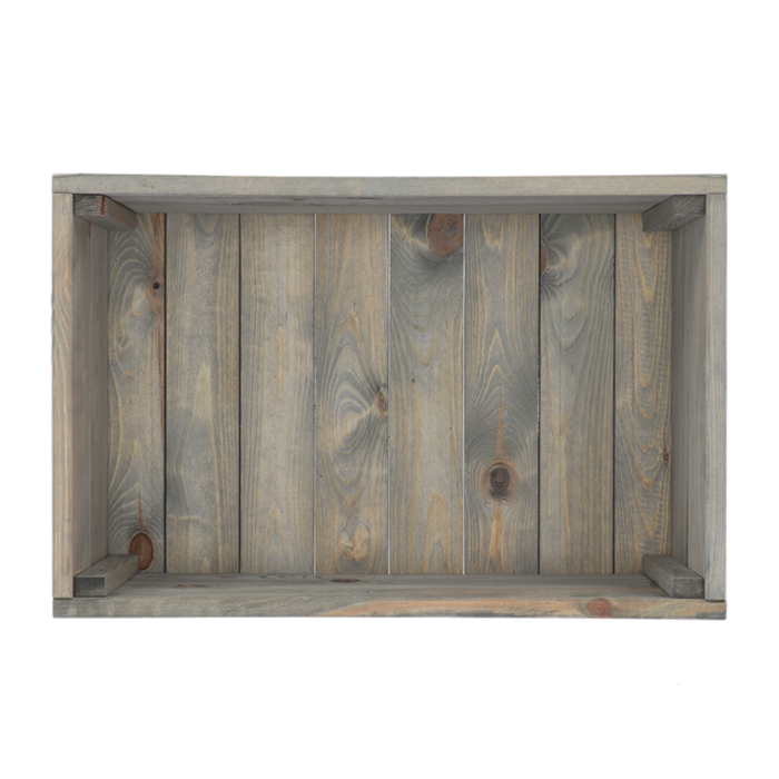 EDA Houtenplantenbak - op wielen - 59 x 39 x 25 cm