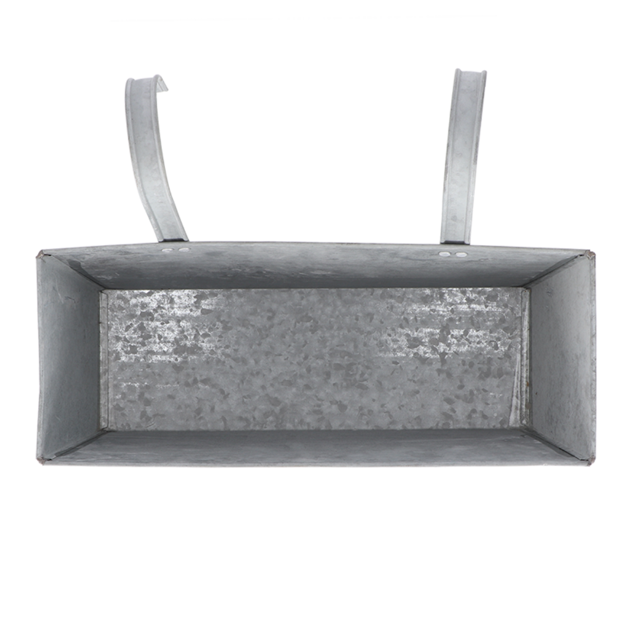 Jardinière de balcon en zinc avec 2 crochets