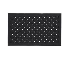 Deurmat rubber gevlochten L 75 x 45 cm