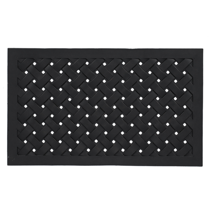 Deurmat rubber gevlochten L 75 x 45 cm