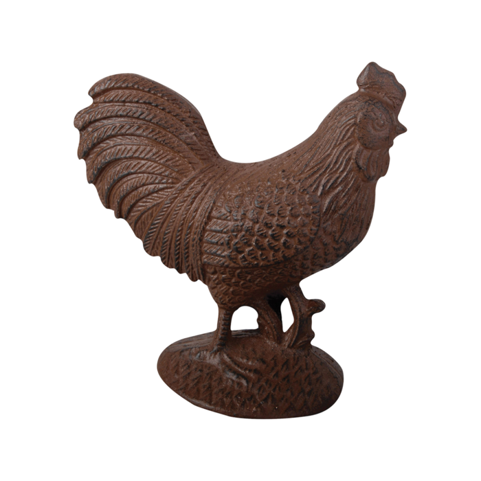 Statue de jardin en fonte Coq L
