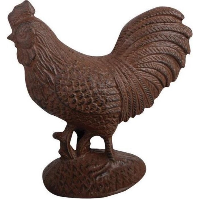 Statue de jardin en fonte Coq L