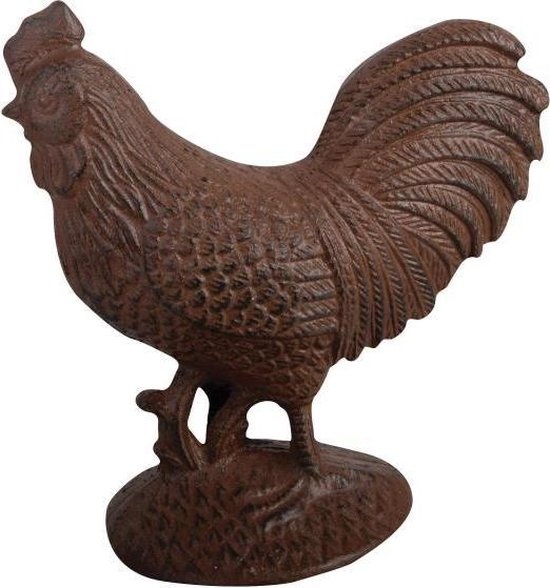 Statue de jardin en fonte Coq L