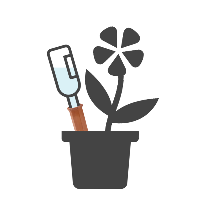 Gießkanne Terra Cotta für Weinflasche