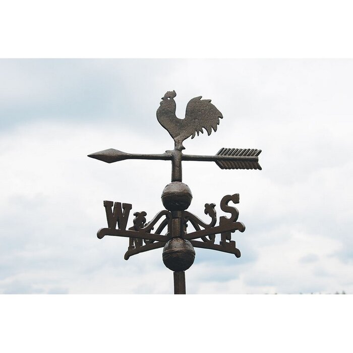 Windfahne Hahn aus Gusseisen für die richtige Windrichtung