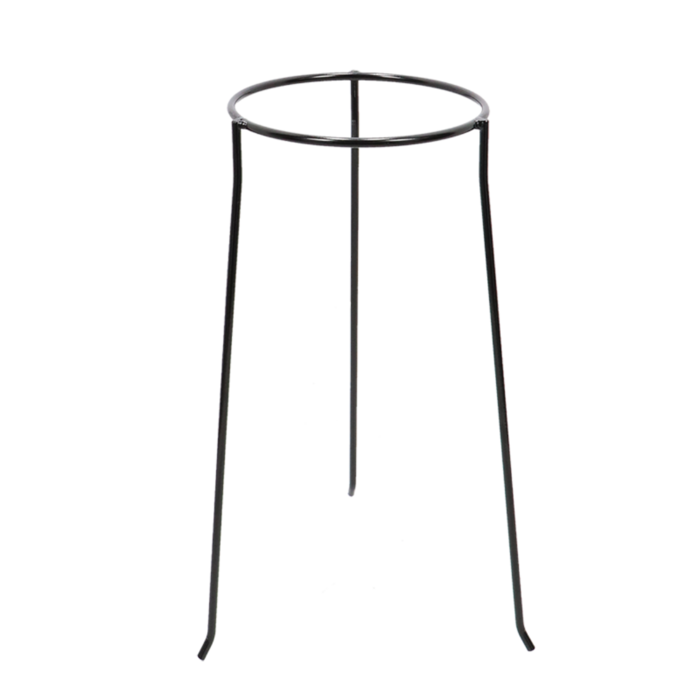 Bloempot Standaard Metaal – Ø21 cm – Hoogte 50 cm – Mat Zwart