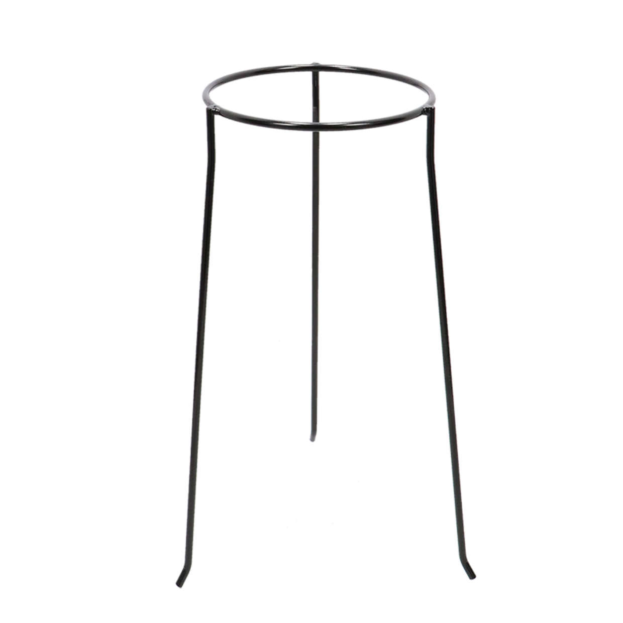 Bloempot Standaard Metaal – Ø21 cm – Hoogte 50 cm – Mat Zwart