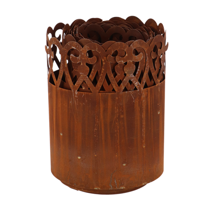 Gerollte Kante Rost Locken 4,8 mtr