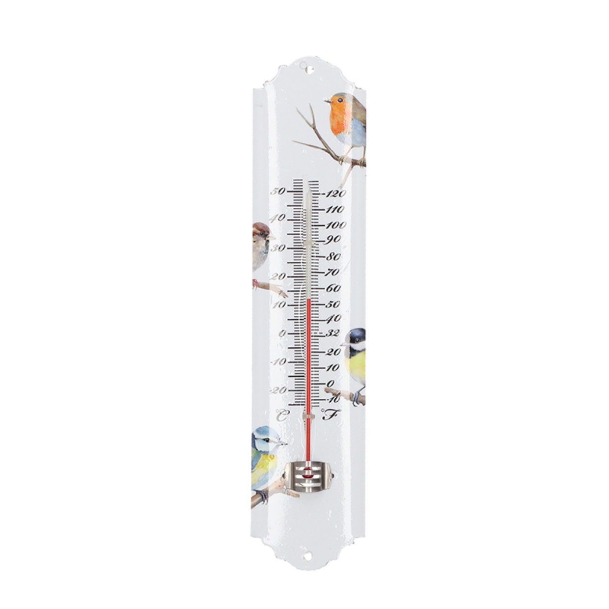 Thermometer Aquarell Vögel 30 cm