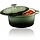 Alpina Braadpan Gietijzer met Deksel  ⌀ 24 cm - Alle Warmtebronnen - Groen