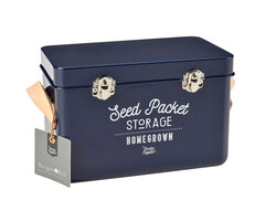 Esschert Design Burgon & Ball - Bewaarblik zaden - Blauw