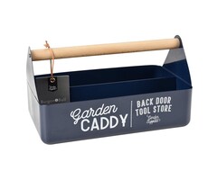 Esschert Design Burgon & Ball gereedschapsbakje / Tool caddy metaal Atlantic Blue