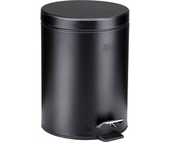 Dirt Devil Treteimer 5 Liter - Badabfalleimer - Edelstahl - Schwarz