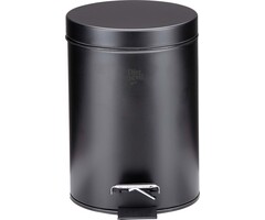 Dirt Devil Treteimer 3 Liter - Abfalleimer - Edelstahl - Schwarz