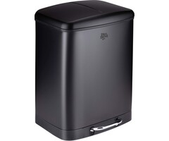 Dirt Devil Pedal bin - Séparateur de déchets - 2x 12L - Noir