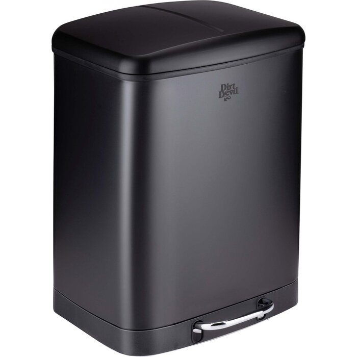 Dirt Devil Pedal bin - Séparateur de déchets - 2x 12L - Noir