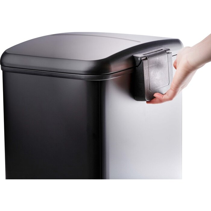 Dirt Devil Pedal bin - Séparateur de déchets - 2x 12L - Noir