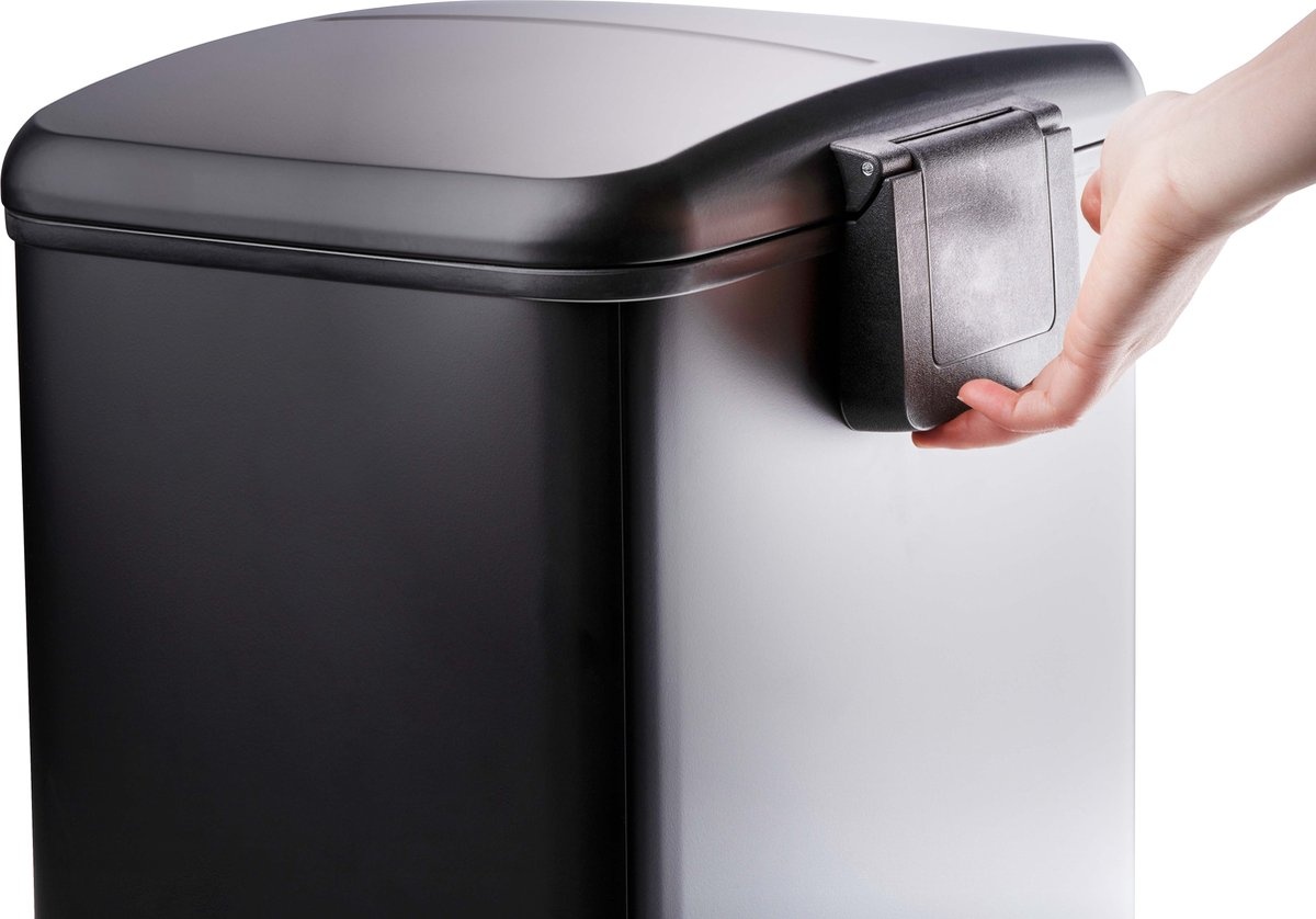 Dirt Devil Treteimer - Mülltrenner - 2x 12L - Schwarz