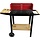BBQ Collection - Houtskoolbarbecue - Wielen - Verstelbaar Rooster - Windscherm - Zijtafel - Zwart - Rood