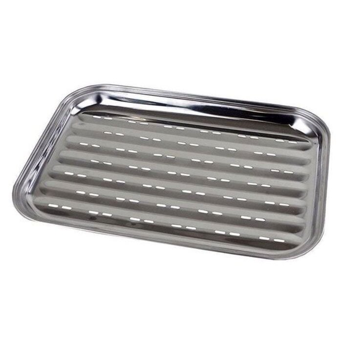 Plaque de barbecue en acier inoxydable 34,5 x 24 cm