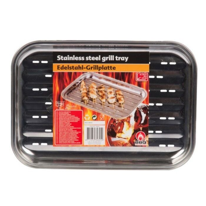 BBQ Grillplaat RVS 34,5 x 24 cm