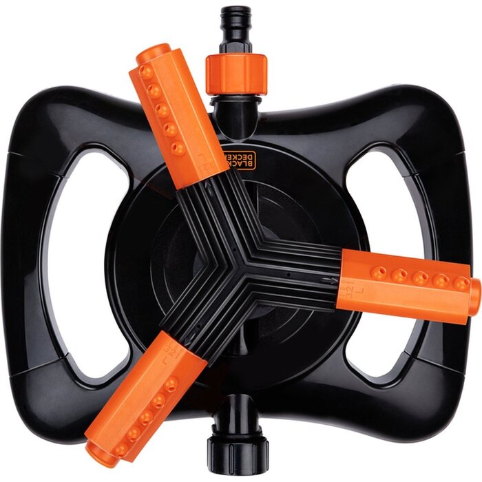 BLACK+DECKER Zwenksproeier 3 Armen - 360º Bewatering - 25 x 24 x 8 CM