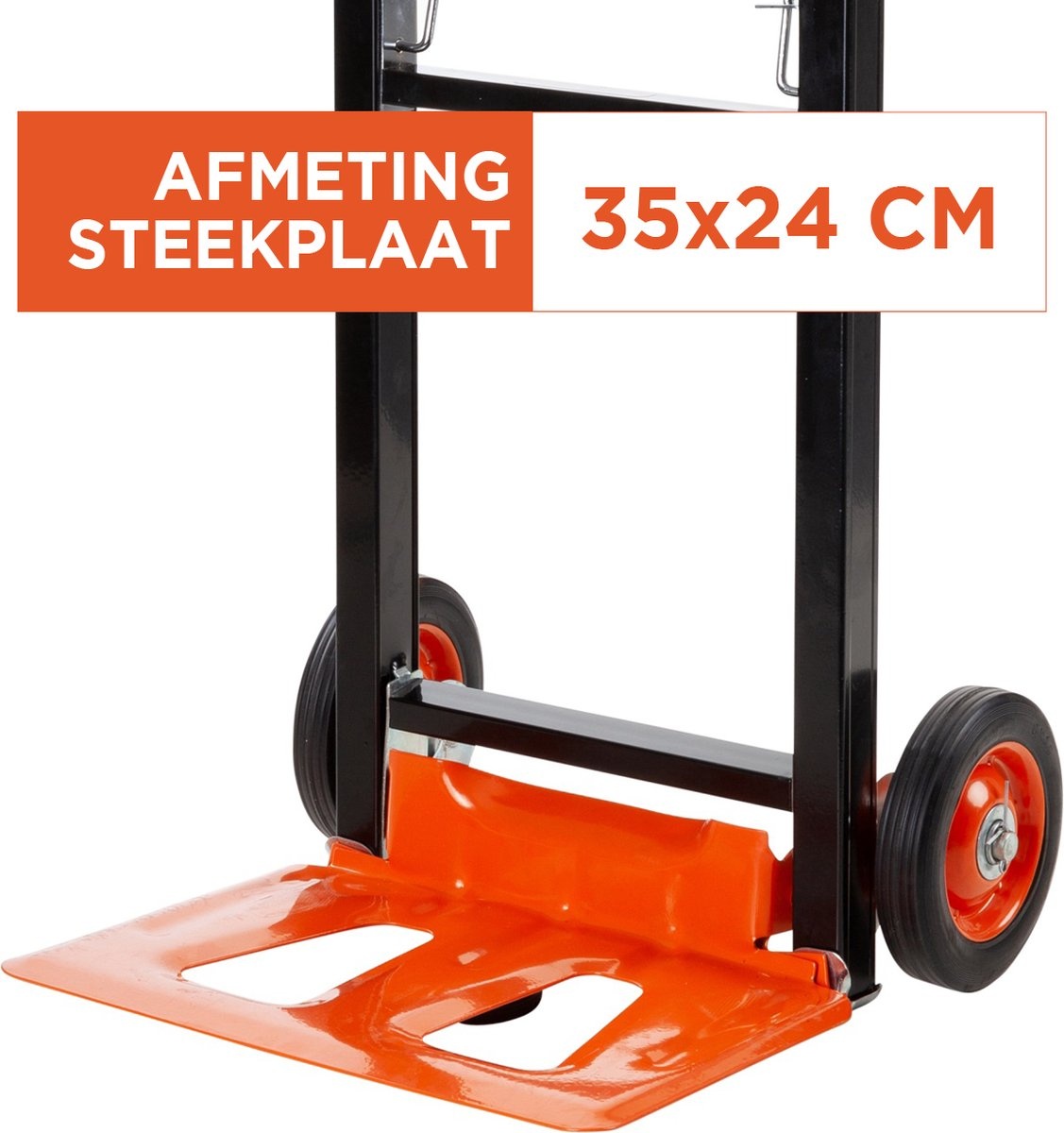 BLACK+DECKER - Steekwagen BXWT-H305 - Tot 90KG - Opvouwbare Transportkar - Staal/ Aluminium