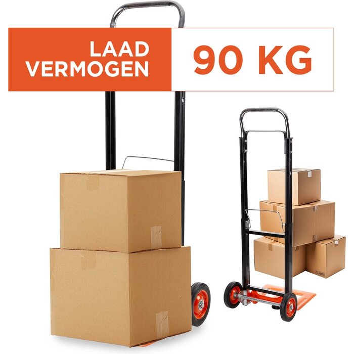 BLACK+DECKER Handwagen BXWT-H305 - Bis zu 90KG - Faltbarer Transportwagen - Stahl/ Aluminium