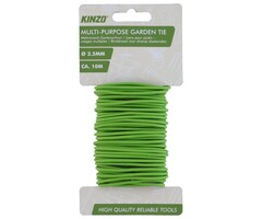 Esschert Design Flexibler Gartenbinderdraht 10 mtr x 2,5 mm grün