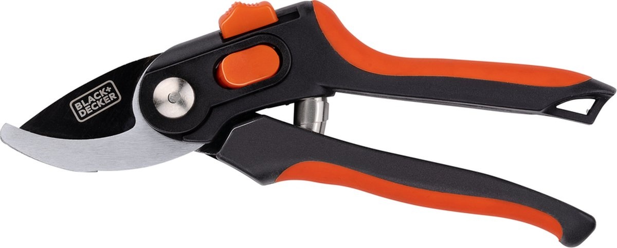 Toolland BLACK+DECKER Gartenschere 20,3 cm - Starke Klingen aus gehärtetem Stahl - Komfortabler Griff - Für Äste bis 13 mm