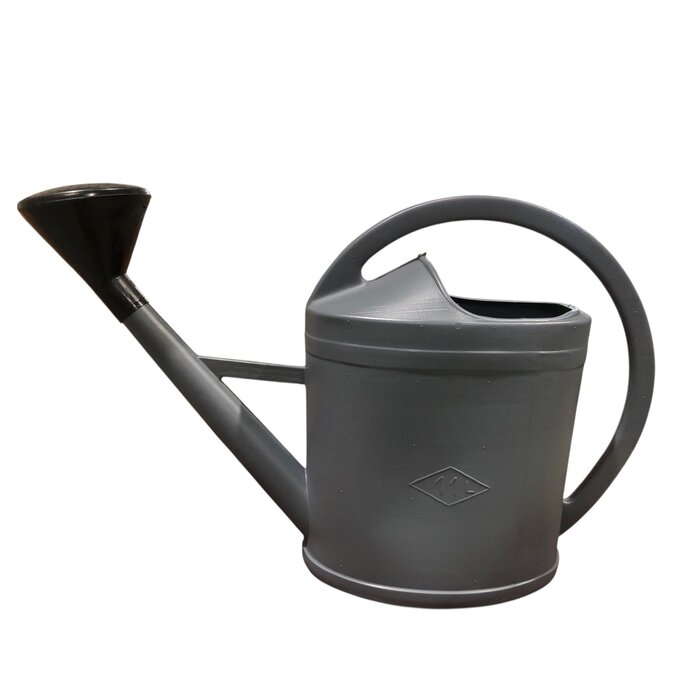 Power Tower EDA Gieter - grijs - kunststof - zwarte broeskop - 11 liter - Gieters voor buiten
