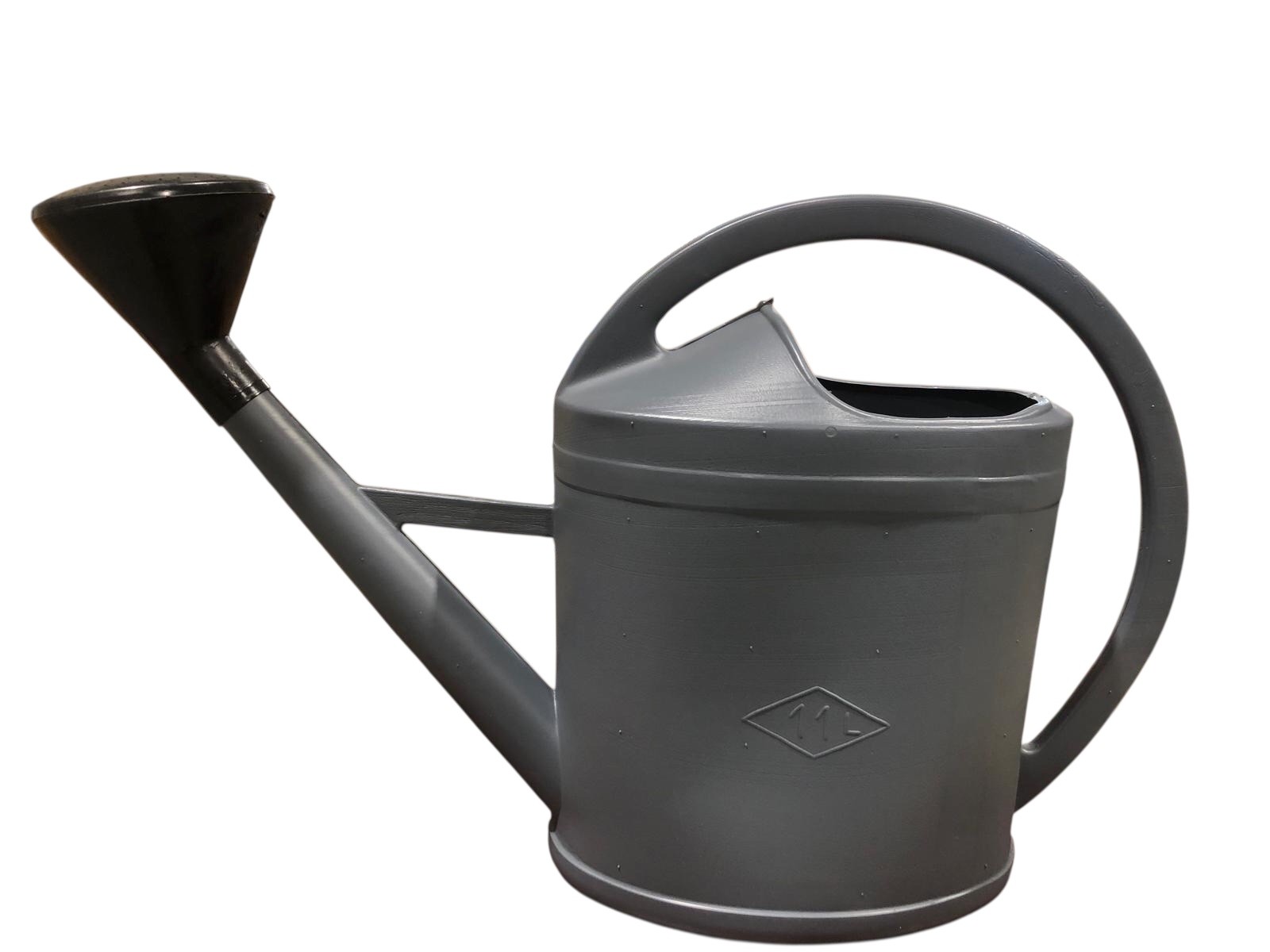 Power Tower EDA arrosoir ovale Promo Paris 11 litres avec tête de pulvérisation noire Gris