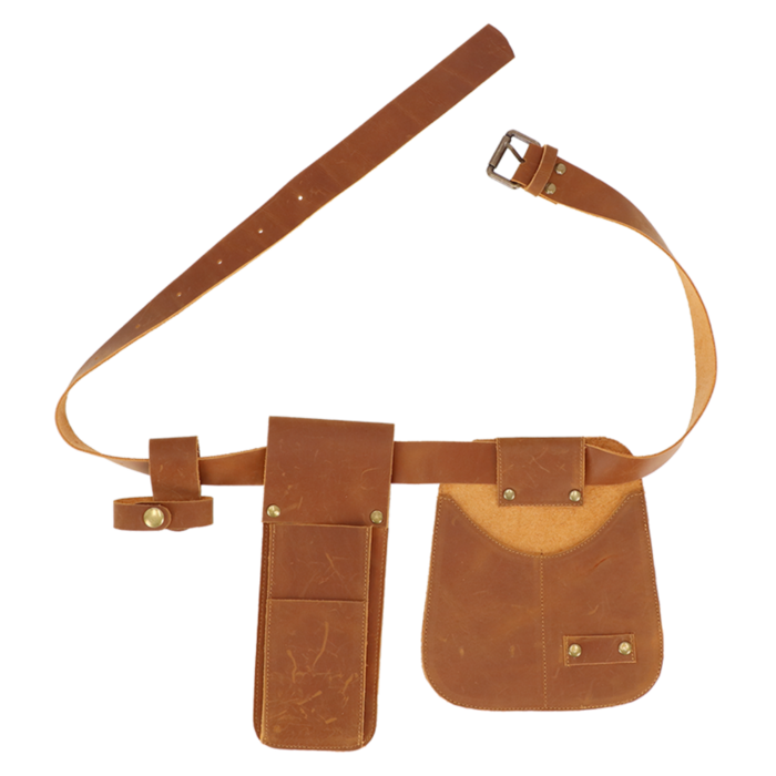 Tuinriem – Rundsleer – Met Zakken – Duurzame Tuingereedschap Riem