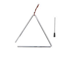 Cloche triangulaire pour l'heure des repas - Avec barre de frappe - Cloche triangulaire classique pour la cuisine et l'extérieur