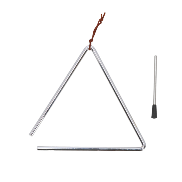 Cloche triangulaire pour l'heure des repas - Avec barre de frappe - Cloche triangulaire classique pour la cuisine et l'extérieur