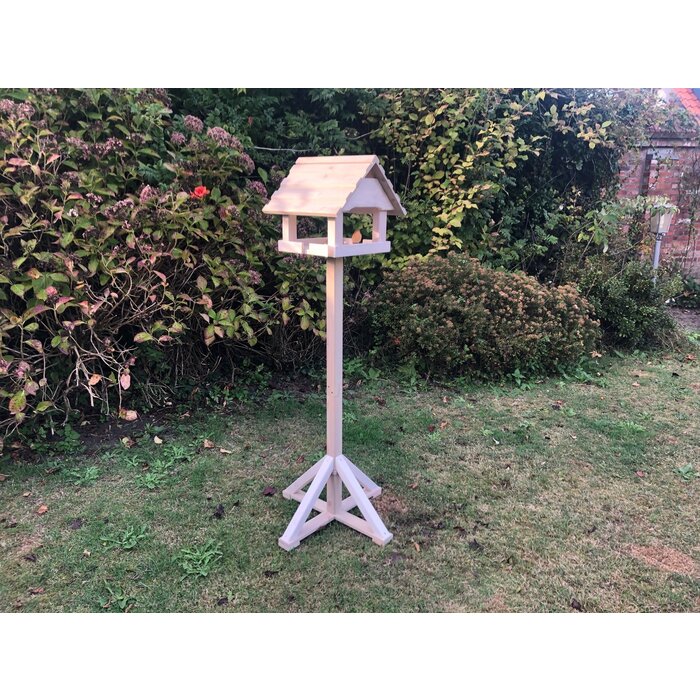 Dutchlander Vogelvoedertafel Berken – Staand – 3-Delige Voet – 39x39x130 cm