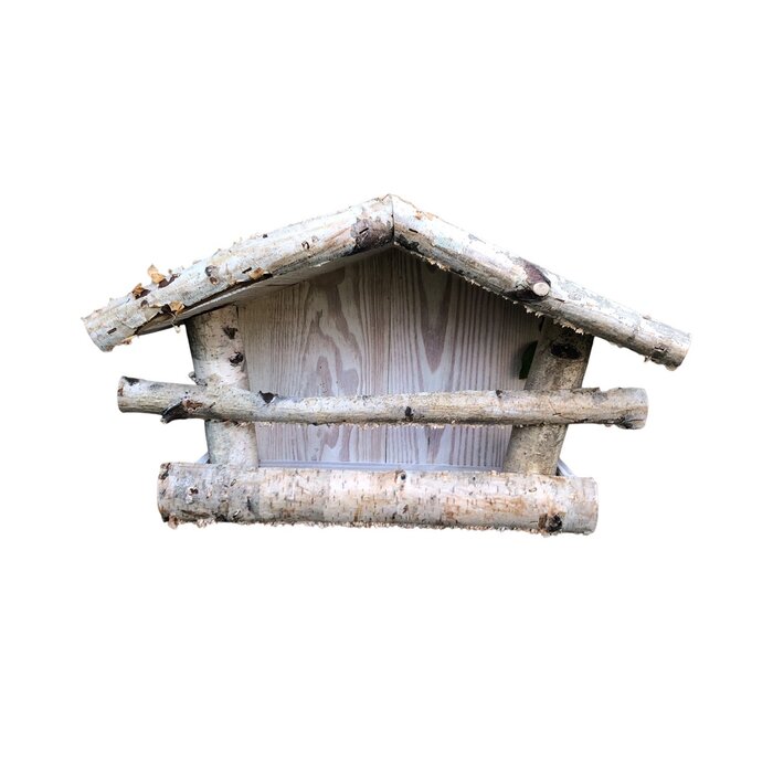 Dutchlander Mangeoire à oiseaux - Support mural - Bois de bouleau - 39x19x24 cm