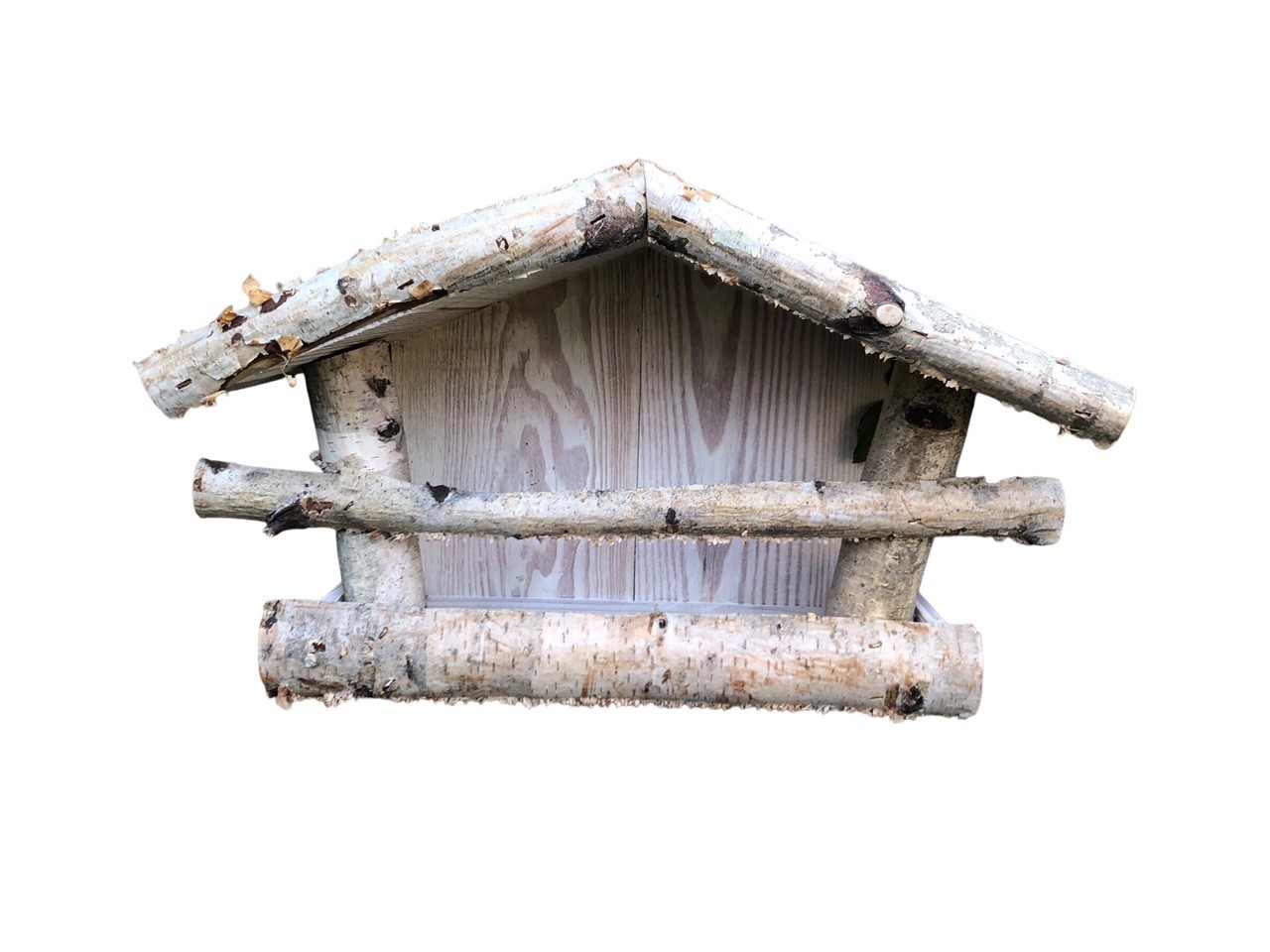 Dutchlander Mangeoire à oiseaux - Support mural - Bois de bouleau - 39x19x24 cm