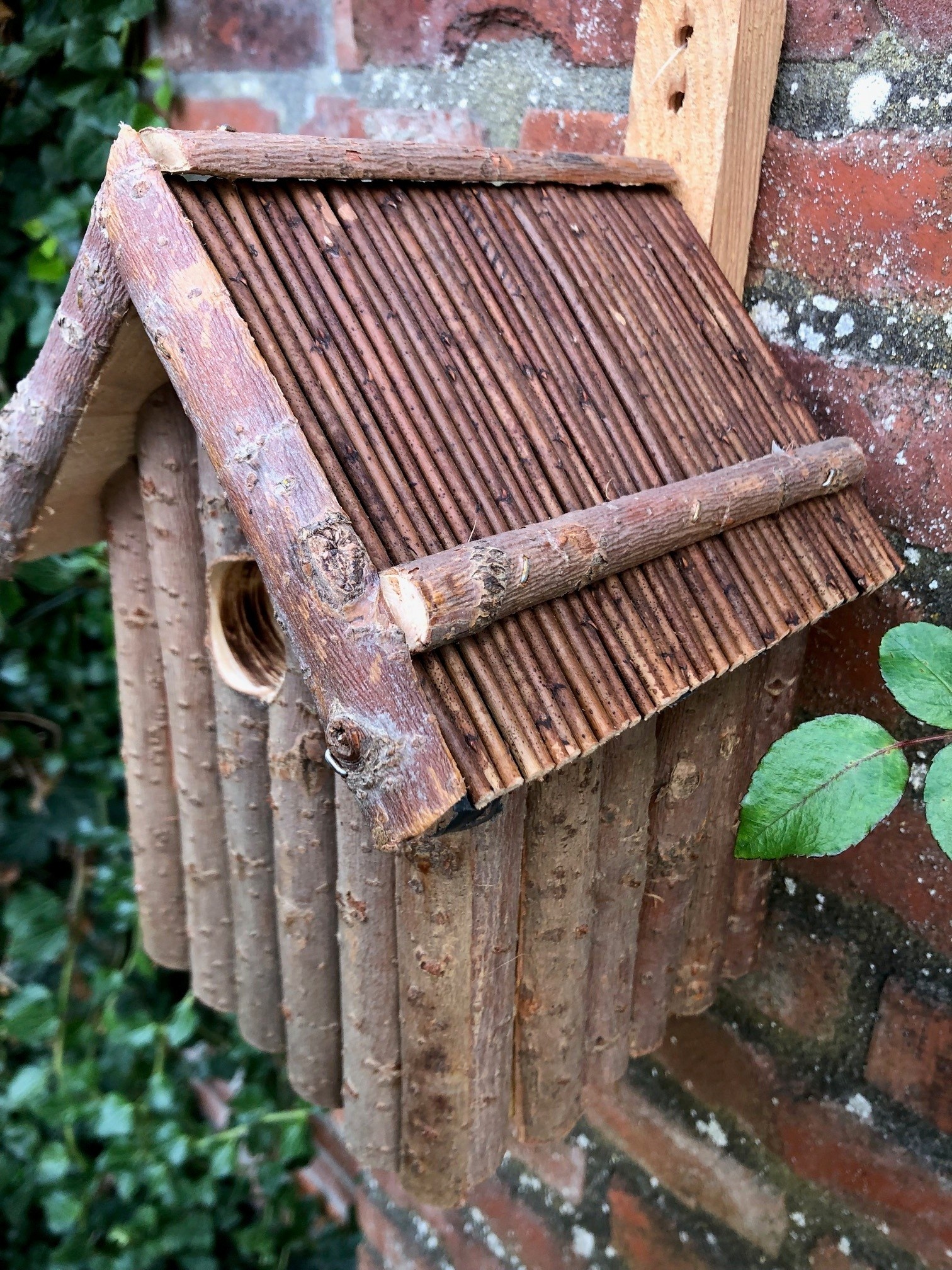 Esschert Design Dutchlander Nestkastje – Dennenhout met Takken & Twijgen – 19x19x28 cm