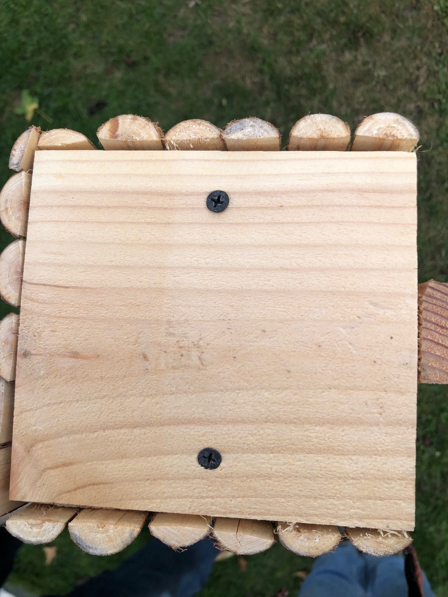 Esschert Design Dutchlander Nestkastje – Dennenhout met Takken & Twijgen – 19x19x28 cm