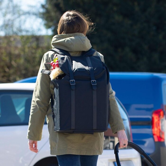 Meister Boodschappentrolley 45L – Zwart – Opvouwbaar Aluminium Frame – 2-in-1 Rugzak