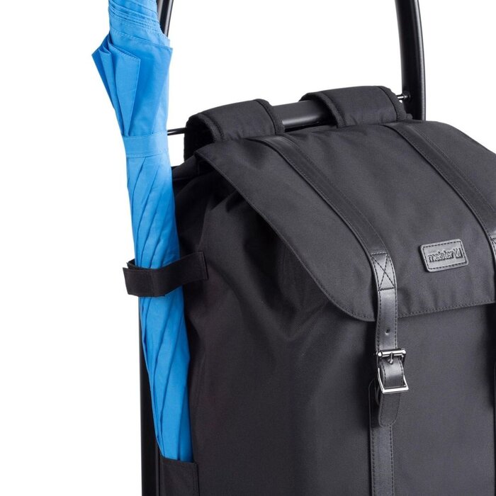 Meister Boodschappentrolley 45L – Zwart – Opvouwbaar Aluminium Frame – 2-in-1 Rugzak