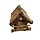 Dutchlander Bird Feeder - hängend - Birke mit Strohdach 19 x 19 x 22 cm