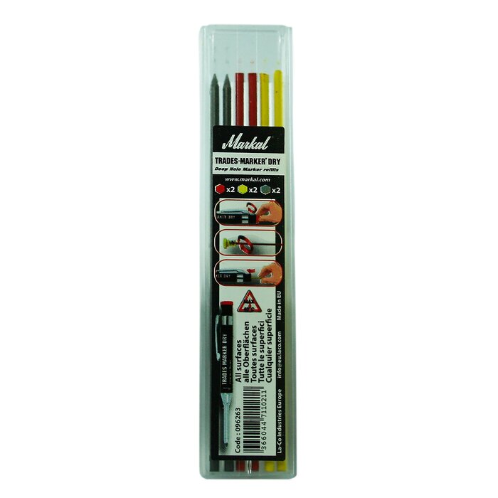 Markal Markal Pencil Graphite , Stylos graphite, set (2 graphite, 2 rouge, 2 jaune)