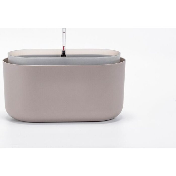 Jardinière Plastia Tolita auto-arrosante Taupe